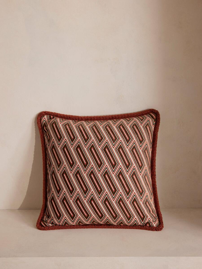 Soho Home Vende Cushion In Burgundy