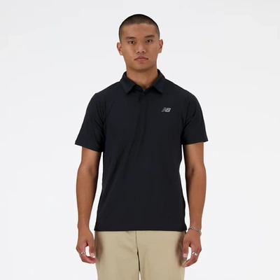 New Balance Men's  Performance Polo Shirt In Black