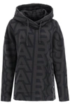 Marc Jacobs Monogram Oversized Hoodie In Brown