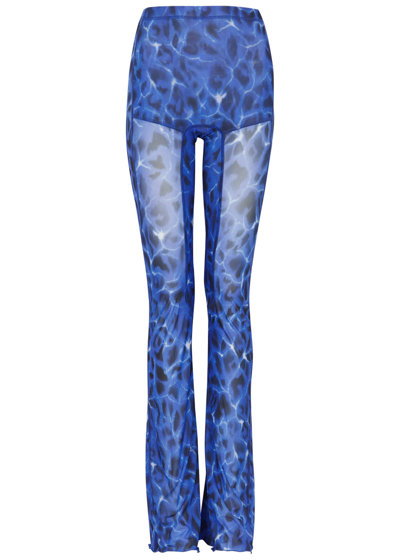 Knwls Halcyon Printed Jersey Leggings In Blue