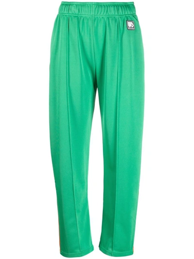 Wales Bonner Logo-patch Track Pants In Green