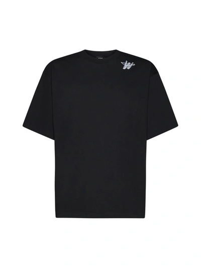 We11 Done T-shirt In Black
