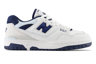 Pre-owned New Balance 550 White Nb Navy In White/nb Navy/quarry Blue