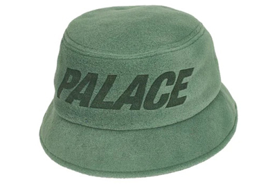 Pre-owned Palace Polartec Lazer Bucket Hat Flat Green