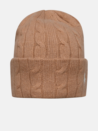 Polo Ralph Lauren Beige Wool Blend Beanie