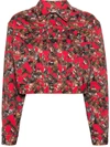 Vivienne Westwood Marlene Logo-print Denim Jacket In Crazy Orb