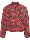 Vivienne Westwood Mens Crazy Orb Marlene Graphic-print Collared Denim Jacket In Crazy Orb
