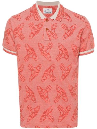 Vivienne Westwood T-shirts And Polos In Moonlight/red