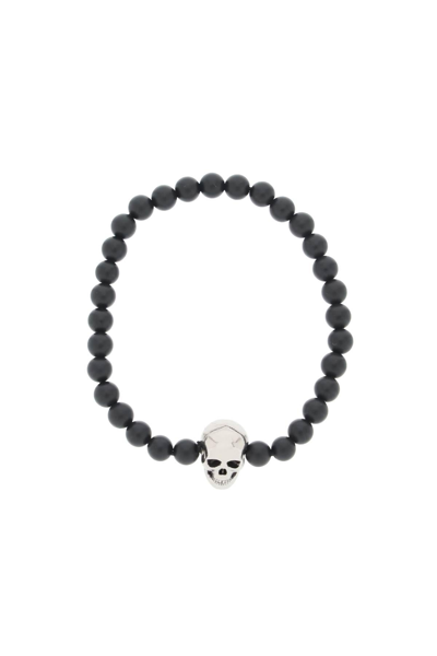 ALEXANDER MCQUEEN ALEXANDER MCQUEEN SKULL BRACELET WITH PEARLS