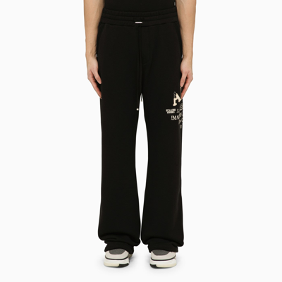 AMIRI AMIRI BLACK JOGGING TROUSERS WITH LOGO