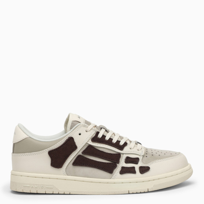 AMIRI AMIRI SKELTOP LOW BEIGE/BROWN TRAINER