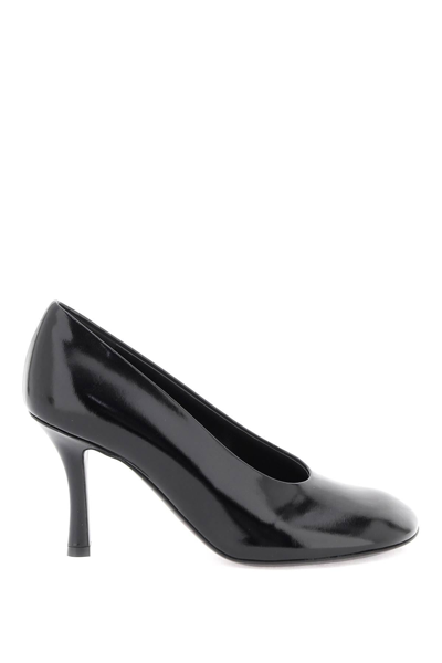 Burberry Leather Baby Pumps In Black