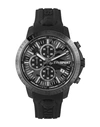 Plein Sport Men's Chronograph Date Quartz Plein Gain Black Silicone Strap Watch 43mm In Black