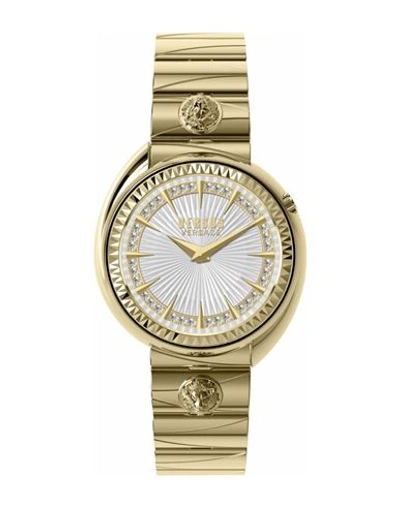 Versus Versace Tortona Crystal Bracelet Watch Woman Wrist Watch Gold Size Onesize Stainless Steel