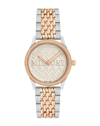 Missoni Women's Zigzag Lover Ip Two Tone Gold Stainless Steel Bracelet Watch