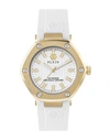 Philipp Plein The Hexagon Silicone Watch Woman Wrist Watch Gold Size Onesize Stainless Steel In Gold