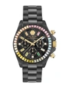 Philipp Plein Nobile Lady Crystal Watch Woman Wrist Watch Black Size Onesize Stainless Steel In Gold