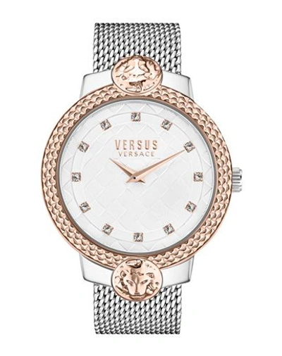 Versus Versace Mouffetard Crystal Bracelet Watch Woman Wrist Watch Multicolored Size Onesize Stainle In Fantasy