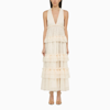 PHILOSOPHY PHILOSOPHY WHITE LACE FLOUNCED LONG DRESS