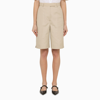 Thom Browne Khaki High-waisted Bermuda Shorts
