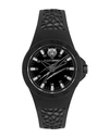 PLEIN SPORT PLEIN SPORT THUNDERSTORM SILICONE WATCH MAN WRIST WATCH BLACK SIZE ONESIZE SILICONE