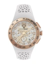 PLEIN SPORT PLEIN SPORT THUNDERSTORM CHRONO SILICONE WATCH MAN WRIST WATCH ROSE GOLD SIZE ONESIZE STAINLESS STEE