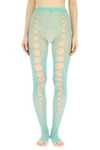 RUI MESH STOCKINGS WITH CUT OUT AND BEADS