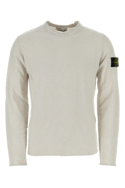 Stone Island Wool-blend Crew-neck Sweater In Grey