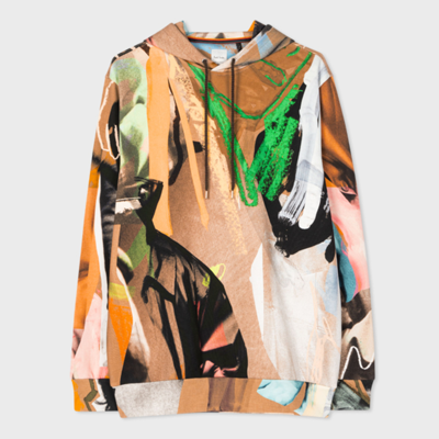 Paul Smith Mens Life Drawing Print Hoodie In Multicolour