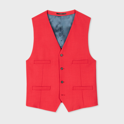 Paul Smith Mens Waistcoat In Reds