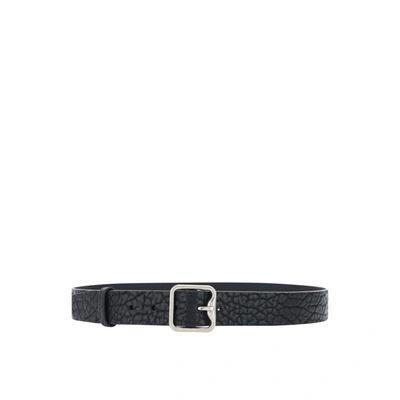 Burberry Leather Belt In Black