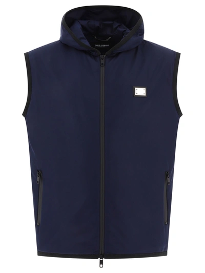 DOLCE & GABBANA DOLCE & GABBANA HOODED SPORTS VEST