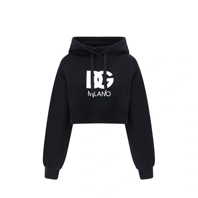 Dolce & Gabbana Hoodie Sweatshirt In Black