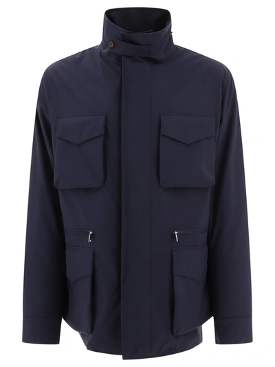 Dolce & Gabbana Technical Fabric Safari Jacket Jackets Blue
