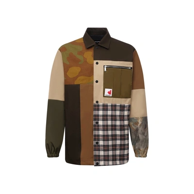 Dsquared2 Patched Jacket In Beige