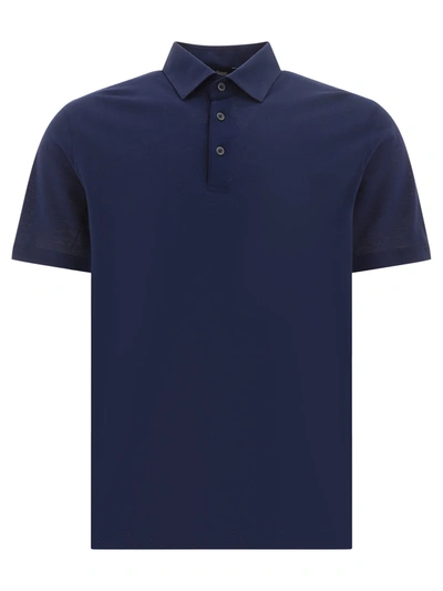 HERNO HERNO CRÊPE JERSEY POLO SHIRT