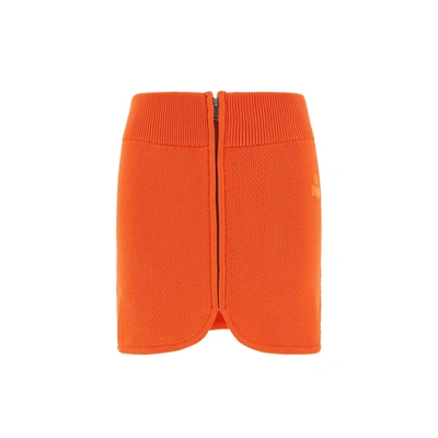 Isabel Marant Étoile Olgane Mini Skirt In Orange