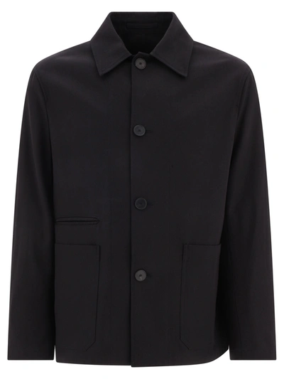 Lanvin Cocoon Overshirt In Black