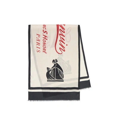 Lanvin Logo Scarf In Black