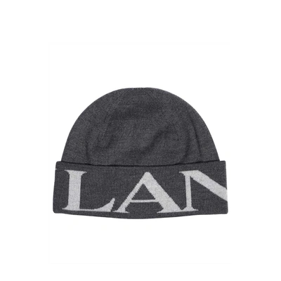 LANVIN LANVIN WOOL LOGO HAT