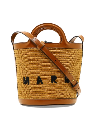 Marni Tropicalia Bucket Bag In Brown