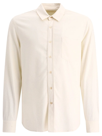Our Legacy Raw Silk Classic Shirt In White