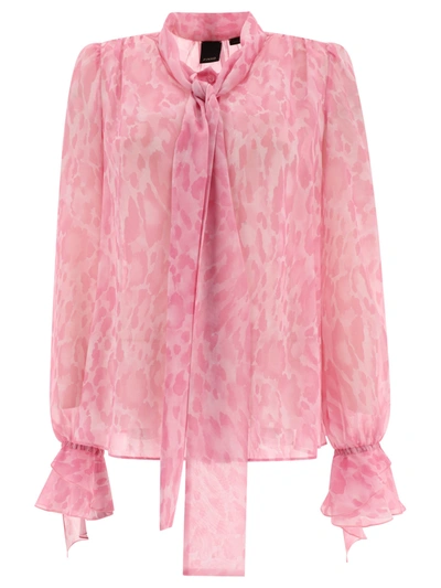 Pinko Tops In Pink/pink Multi-colour
