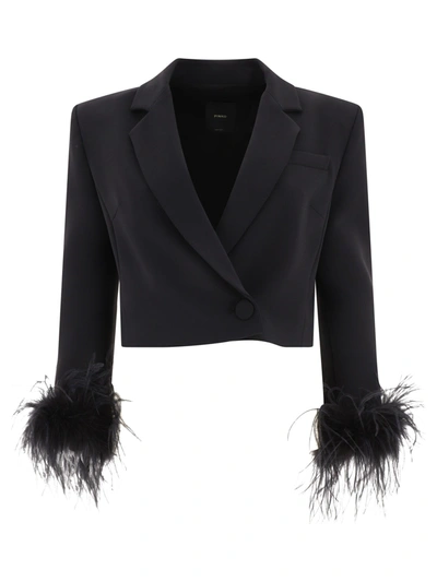 Pinko Jackets And Vests In Black