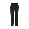 Prada Grain De Poudre Slim Trousers In Nero