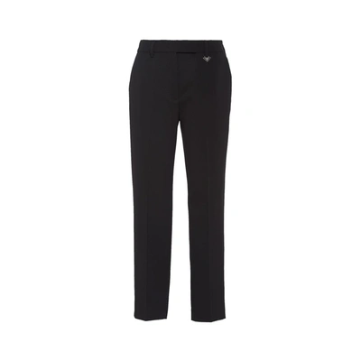 Prada Cropped Pants In Black