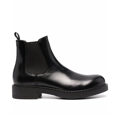 Prada Man Ankle Boots Black Size 7 Soft Leather
