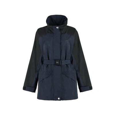 Prada Techno Fabric Jacket In Blue