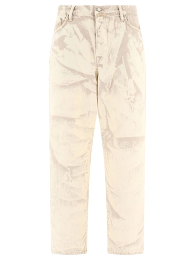 Stussy Stüssy "distressed Canvas" Jeans In Beige