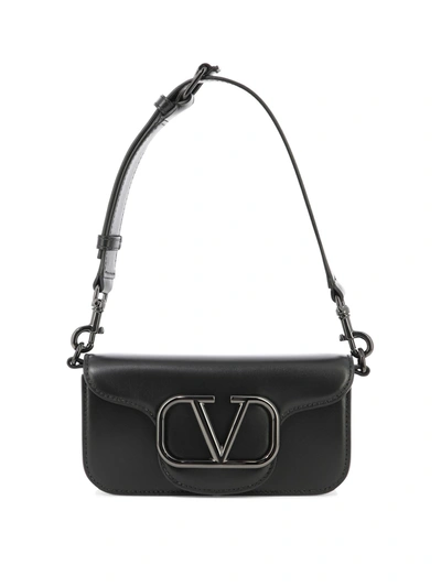 Valentino Garavani Mini Locò Crossbody Bag In Black